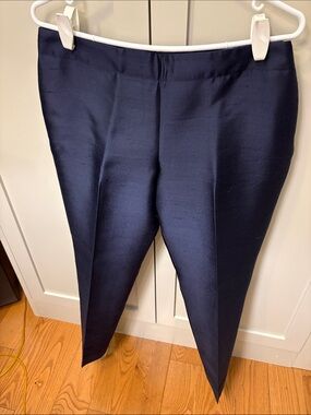 Talbots Petite Navy Tailored Trousers